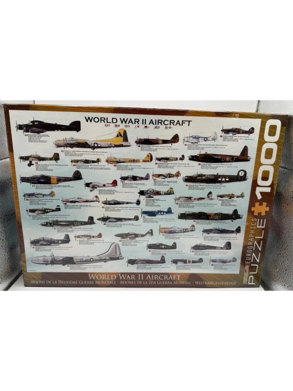 Eurographics World War II Aircraft 1000 Piece Jigsaw Puzzle New Sealed!